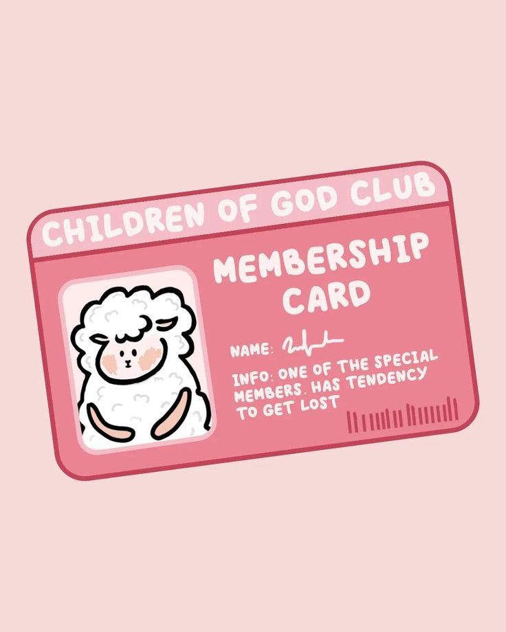 children of god membership card: one of the special members has tendency to get lost